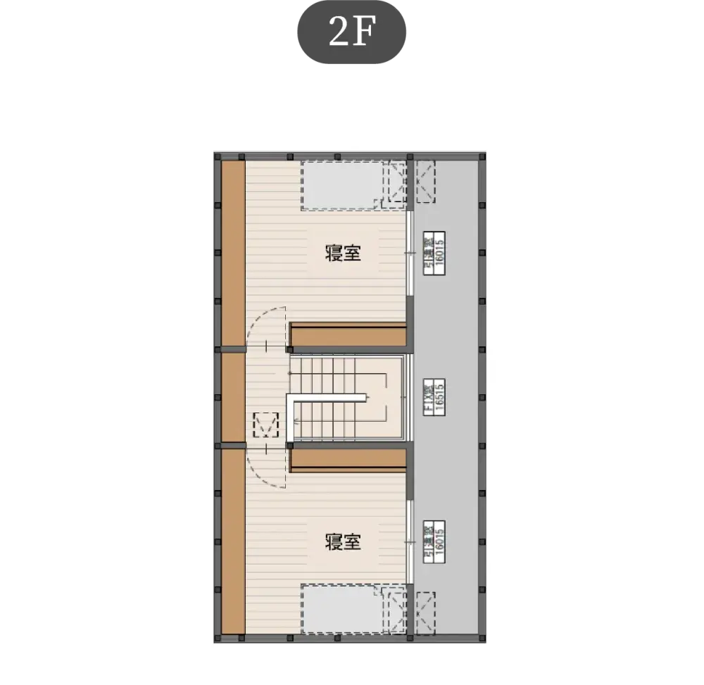 耐久の家 プレミアムプランの間取り図（2）