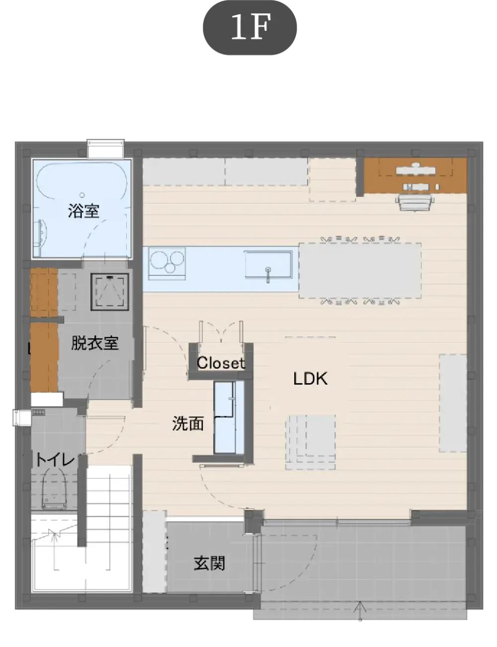 断熱の家 スタンダードプランの間取り図（1）