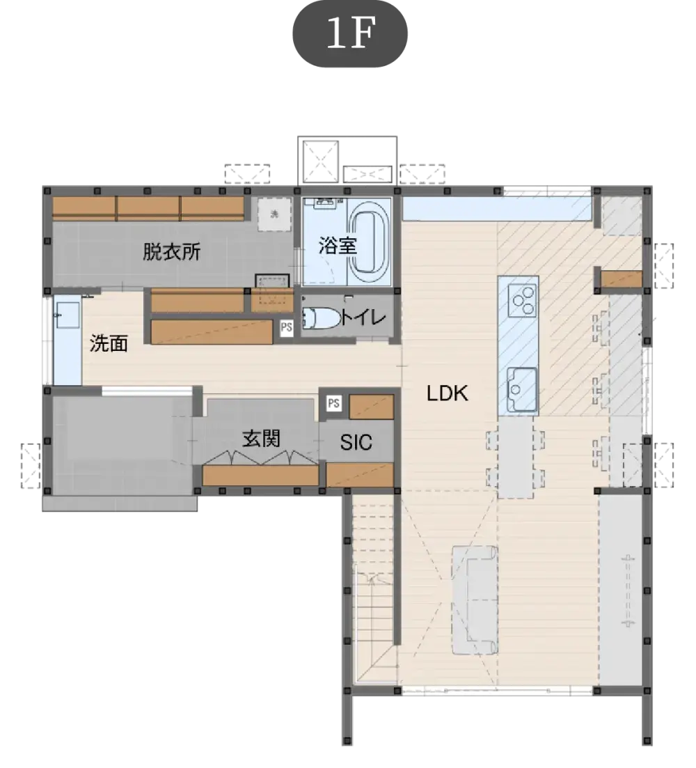 断熱の家 プレミアムプランの間取り図（1）