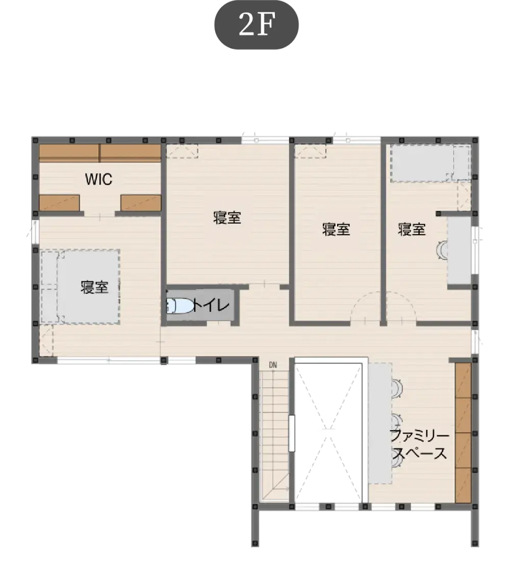 断熱の家 プレミアムプランの間取り図（2）