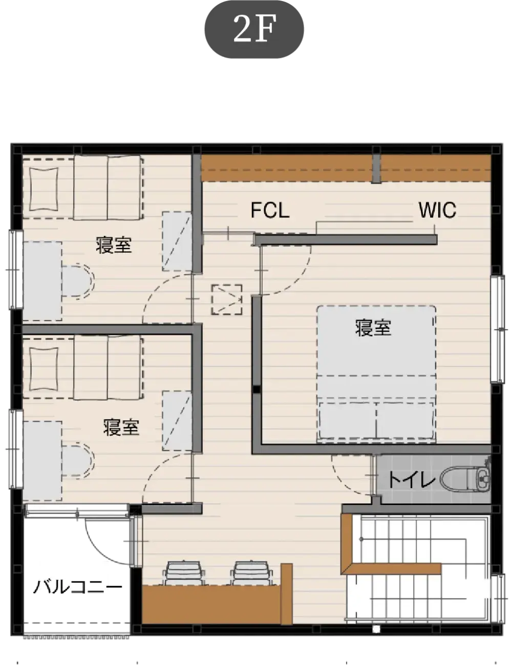 Wood Maison スタンダードプランの間取り図（2）