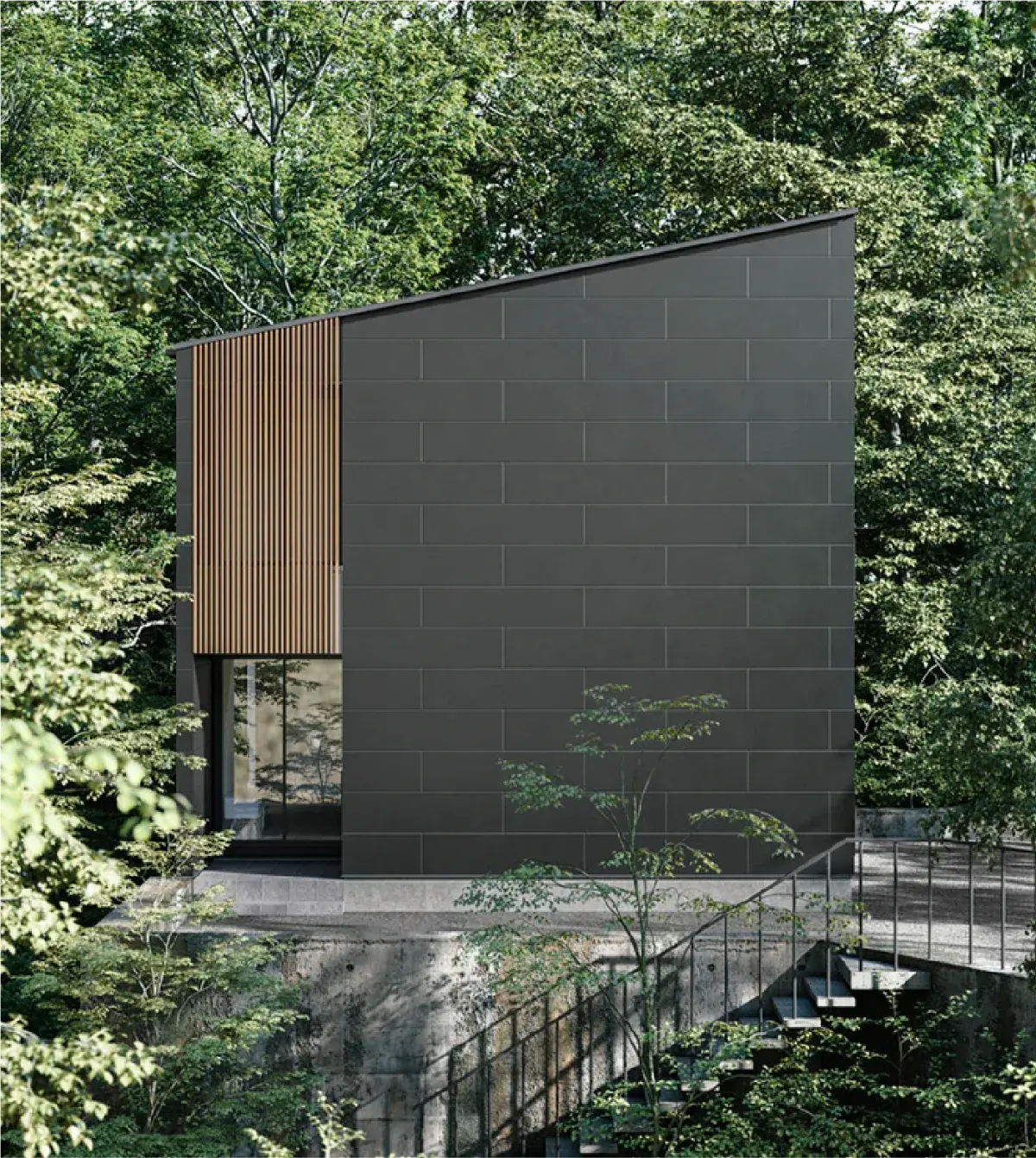 Wood Maison スタンダードプランの外観（CGパース）