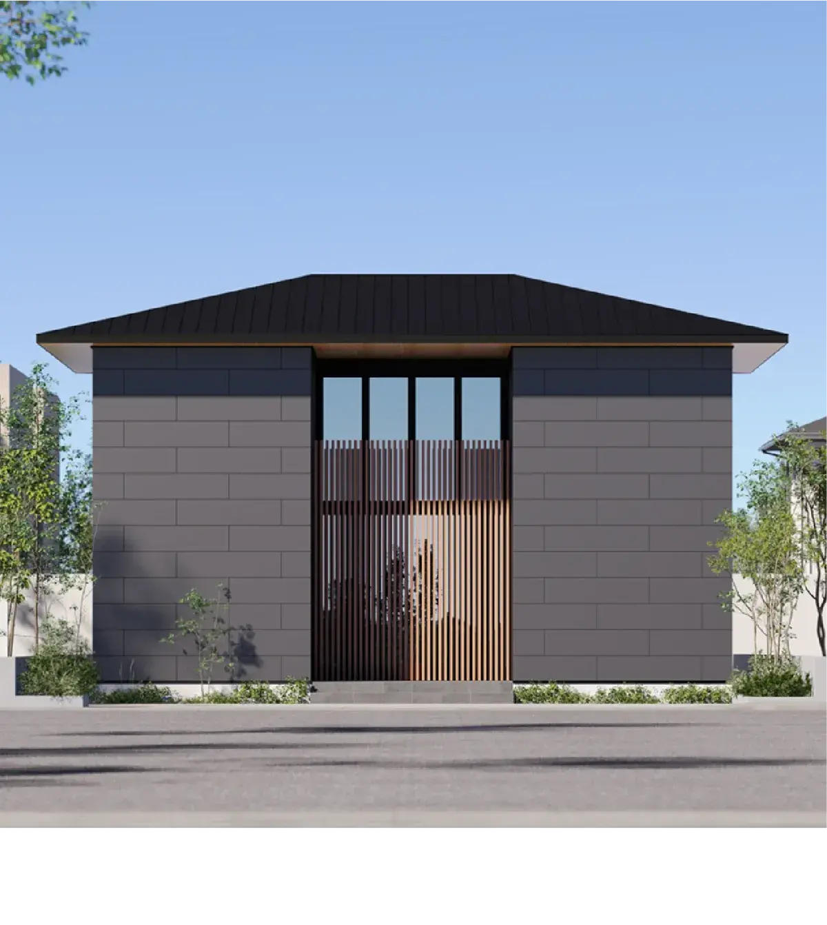 Wood Maison プレミアムプランの外観（CGパース）
