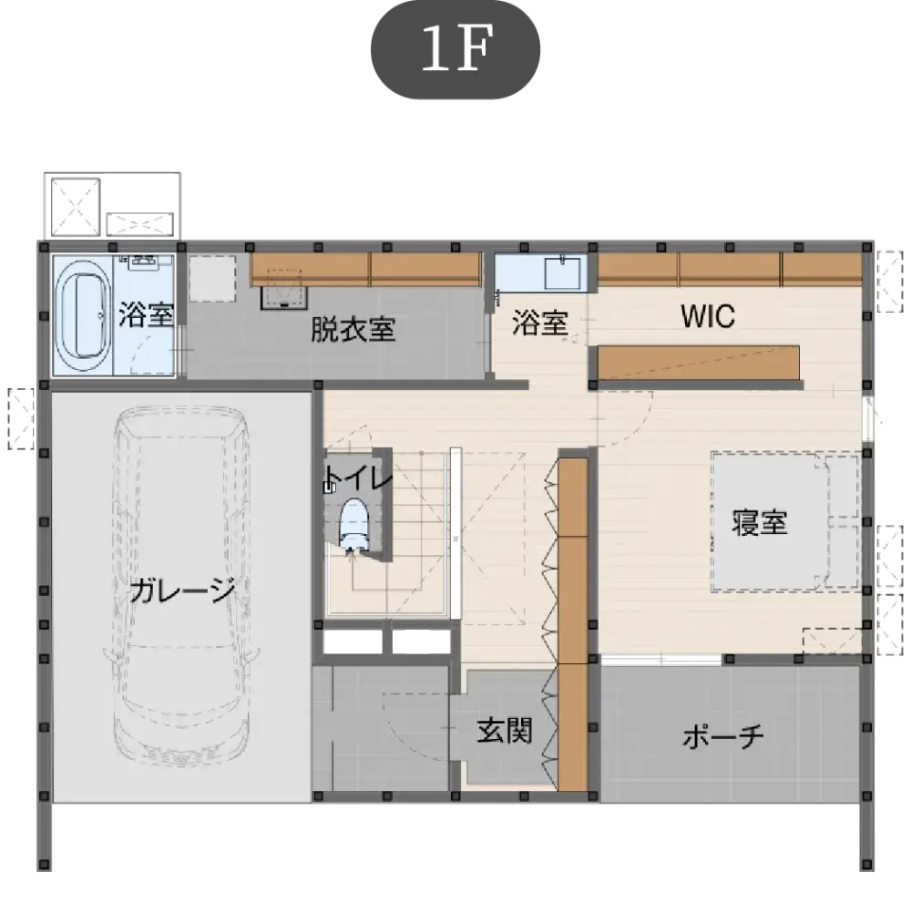 未来を創るZEHの家 プレミアムプランの間取り図（1）