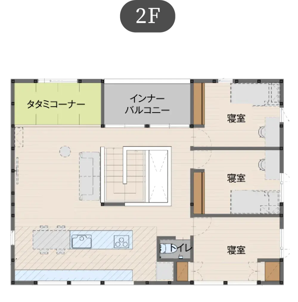 未来を創るZEHの家 プレミアムプランの間取り図（2）