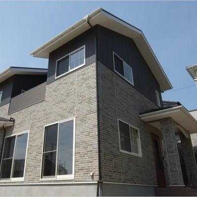 ハイウエスト外壁貼り分け