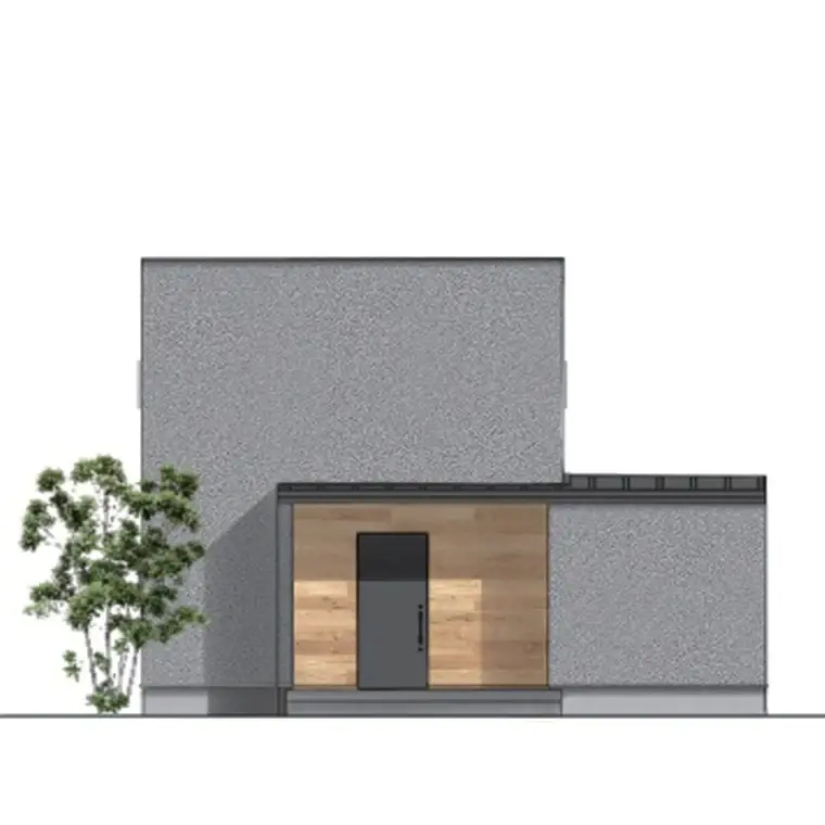 外観スタイル CUBE × TATAMI(キューブ×和室)のイラスト