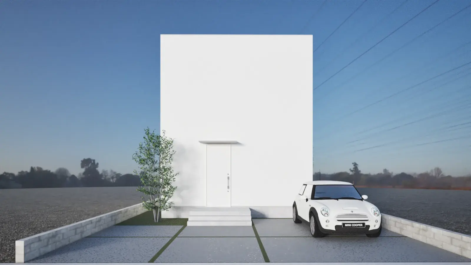 2階建てプランの外観イメージ(CGパース)
